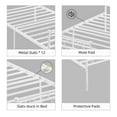 thumbnail image 3 of Cadre de Lit en Métal en Forme de Cœur - Lit Plateforme Format Simple pour Filles et Garçons - Structure en Métal Robuste - Rangement sous le Lit - Aucun Sommier Requis - Assemblage Facile - Rose, 3 of 5