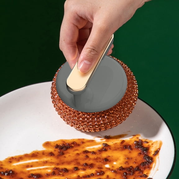 Pot Scrubber, Kitchen Brush, Multi-Functional Replaceable Scrub Brush for Pots, Pans, Sinks, Heavy-Duty Cleaning, 1-Piece