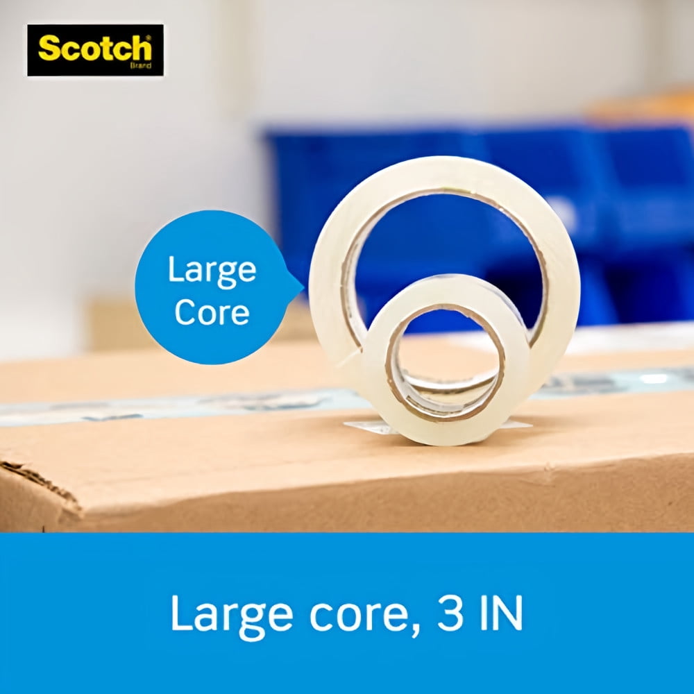Scotch Heavy Duty Shipping Packaging Tape with Refillable Dispenser (Pack of 32)