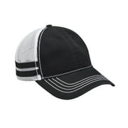 ADAMS HERITAGE- Low Profile Trucker Hat with Stripe Detail