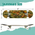 thumbnail image 2 of 31'' Complete Skateboard 7 Layer Canadian Maple Double Kick Deck Skateboards Grunge textured old torn newspapers Abstract dirty backdrop poster Skate Board for Beginner Adult Gifts, 2 of 5