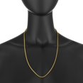 thumbnail image 4 of CUITING 2.4mm 14k Yellow Gold Plated Twisted Rope Choker Chain Necklace  18 inches, 4 of 7