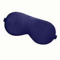 thumbnail image 1 of Natural Silk Sleep Mask Blackout Eye Mask Soft Night Blindfold Cover (Navy, 1 of 1