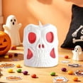 thumbnail image 5 of Konghyp Halloween Decorative Lights Plastic Imitation Candle Skull Ornament Lamp LED Electronic Night Light, Party Decoration, Soft Light Effect, Reusable Christmas Decor, Ghost Festival Ornament, 5 of 7