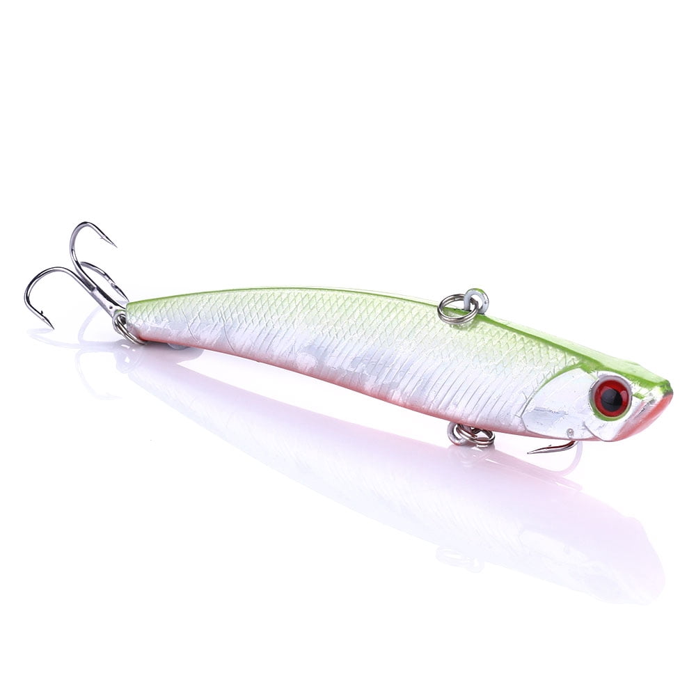 HENGJIA Fishing Lures Bass, Deep Diving Lipless Crankbaits for Bass Minnow VIB Lifelike Hard Baits Sinking Fishing Lure for Bass, Redfish, Trout, Walleye Saltwater Freshwater, 3.74in/0.92oz