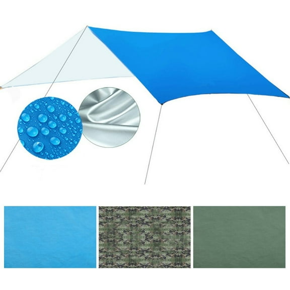 Taituoti Waterproof Tent Tarp Rain Sun Shade Ham-Mock Shelter Camping Picnic Awning Cover,Green