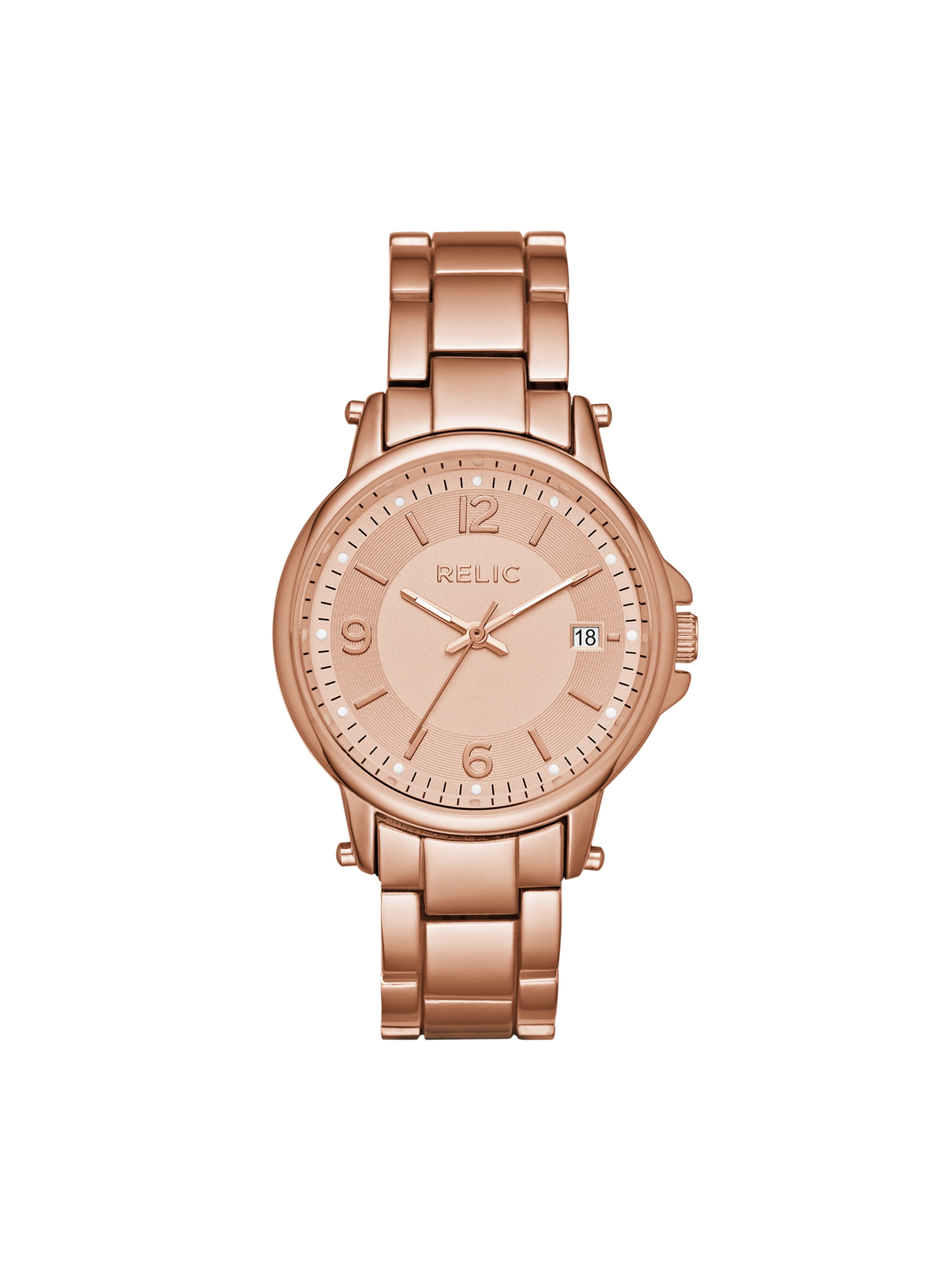 relic rose gold watch