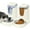 1 Gallon x 2 - Ivory White, variant on 2  Automatic  Feeder and Stainless  Water Dispenser, Gravity  Waterer Set  Feeder and Waterer Set for Small Medium Kitten Puppy Pets (1 Gallon x 2,  White)