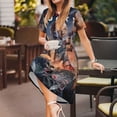 thumbnail image 2 of Lsque Chucky Print Women's Casual Dress T-Shirt Summer Short Sleeve Scoop Neck Swing Dresses, 2 of 7
