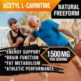 thumbnail image 3 of MENXI Acetyle L-Carnitine 1500mg High Potency Energy Production Supplement 120 Capsules, 3 of 7
