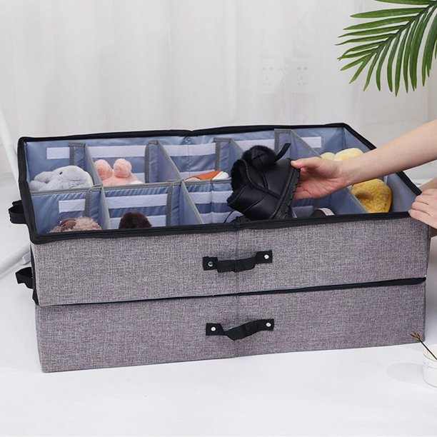 Fiudx Caja para Guardar Zapatos, Organizador de Tela Versátil