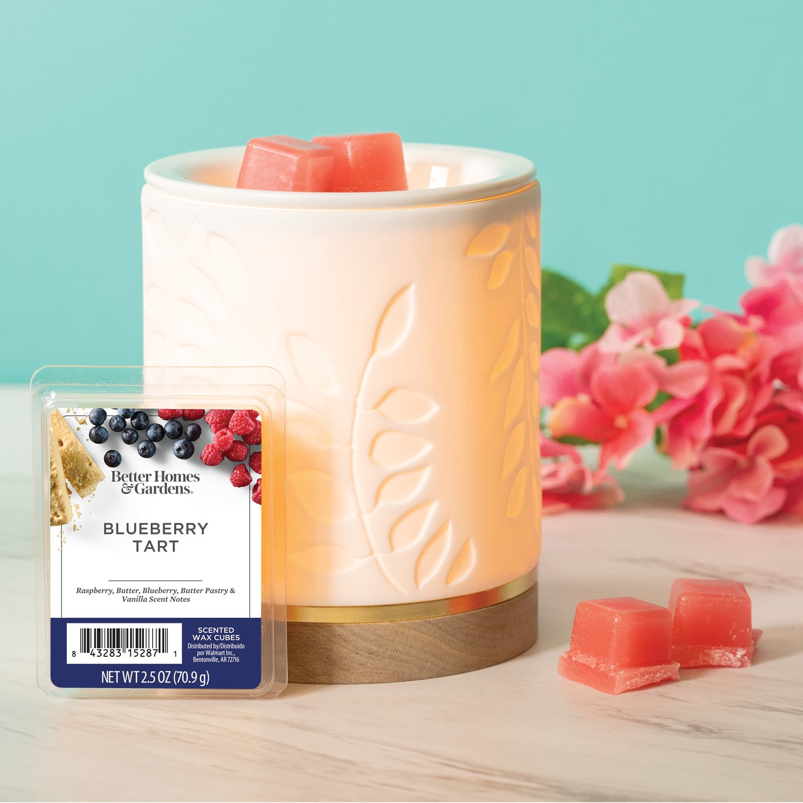 Blueberry Tart Scented Wax Melts, Better Homes & Gardens, 2.5 oz (5-Pack)