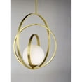 thumbnail image 3 of Maxim 26054SWSBR 18 in. Coronet One-Light Single Pendant Ceiling Light, Satin Brass, 3 of 5