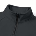 thumbnail image 7 of Fleece Pullover for Men Ghalytn Quarter Zip Raglan Sleeve Sweatshirt - Warm Casual Top for Daily Outings, 7 of 7