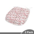 thumbnail image 2 of Cherry Blossom Dining Chair Pad, 3D Illustrated Sakura Tree Design with Buds and Multiplexed Stamens, Water Resistant Pillow with Straps for Seats, 2 Pieces Set, Dark Taupe and Rose, by Ambesonne, 2 of 5
