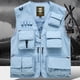 thumbnail image 5 of Tank Tops Hombres Casual Loose Fit con Diseño de Bolsillo Múltiple, Cremallera Multifuncional con Cuello en V Al Aire Libre Top de Voluntario de Emergencia, 5 of 6
