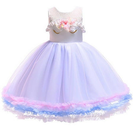 

Toddler Baby Girls Formal Dresses Sleeveless Tulle Bowknot Dress Pageant Party Lace Embroidery Dress Flower Girl Dresses for Wedding Party