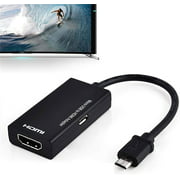 Ruiqas Micro USB to HDMI Adapter, 1080p MHL Micro USB Male to HDMI Female Adapter Cable Connector for Android