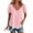501_Pink, variant on ZHENHONG T Shirts for Women,Casual Solid Color V Neck Tops Comfortable Breathable Short Sleeve Blouses,Black Women Blouses