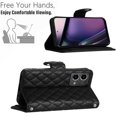 thumbnail image 5 of Allytech Wallet Case for Motorola Moto G Stylus 5G (2023) with Card Cash Slots, Luxury Premium PU Leather Kickstand Shoulder Strap Lanyard Shockproof Anti-Fall Full Protective Flip Shell - Black, 5 of 8