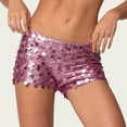 thumbnail image 2 of Arlun Women Sequin Micro Shorts Y2k Low Rise Glitter Sparkle Shorts Mini Rave Outfits Booty Bottoms Trendy Lightweight Comfortable Casual Nightclub Tight Hot Pants Red S, 2 of 5