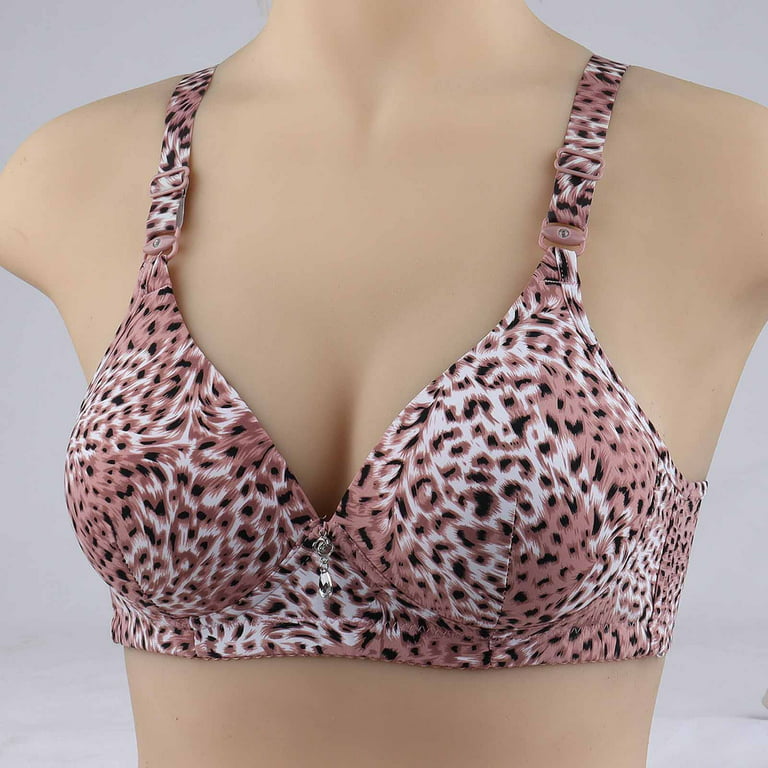 Mrat Athletic Bras for Women High Support Woman'S Fashion Printing  Comfortable Hollow Out Bra Underwear No Rims Seamless Bras for Women Skim  S-192