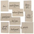 thumbnail image 1 of Hortense B. Hewitt 53894 Kraft Fête de Mariage Merci Ensemble - Pack de 30, 1 of 6