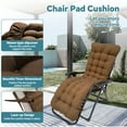 thumbnail image 5 of HioHa Lounge Chaise Chair Cushion,High Back Cushion Rocking Chair Padded Sofa Mat with Pillow 67x20x3.15 Inch, 5 of 7
