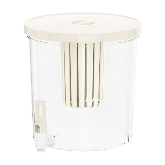 Beige High-Capacity Water Kettle With Temperature-Resistant Base Easy-Pour Spout For Iced Tea And Juice Storage #3o9T5