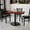 Mahogany, variant on Bizchair Rectangular Laminate Table Top with 24'' Round Table Height Base 30'' x 42'' Black
