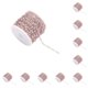 thumbnail image 2 of Advancent Cadena a granel de cuentas de esmalte de colores para la fabricación de joyas Cadena de acero inoxidable resistente Acero+rosa Acero+rosa 10piezas, 2 of 6