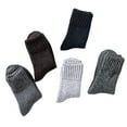 thumbnail image 5 of Summer Saving Clearance AXXD Womens Hiking Socks,5pairs Warm Winter Socks Patchwork Solid Thick Knit Cozy Socks, 5 of 6