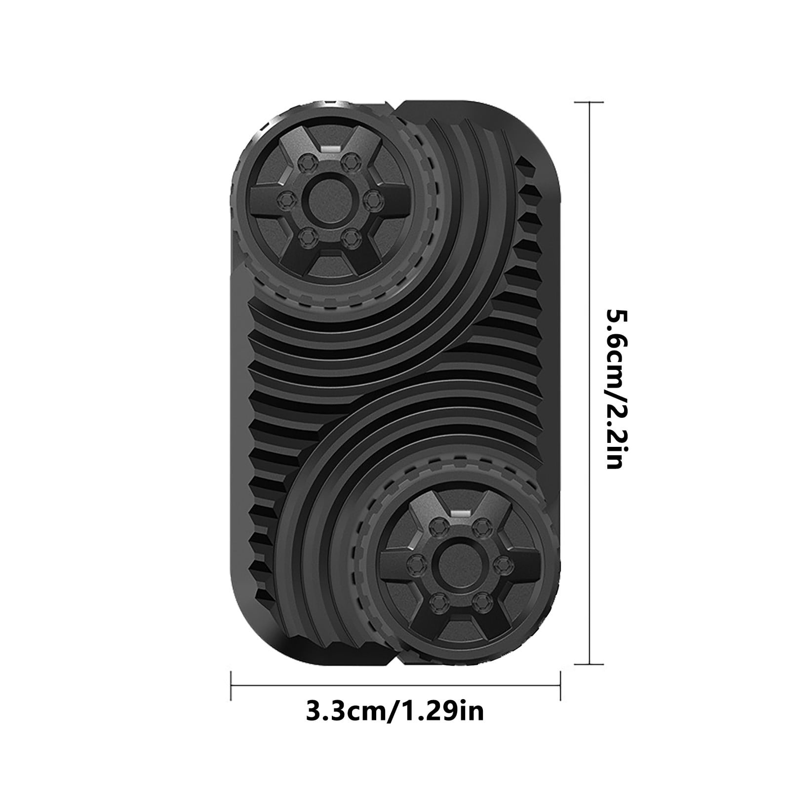 RRJ 3Pcs Stress ReliefToy, Wheel Rolling Infinite Push Card Palm Fidget SensoryToy, Metal Handheld Fidget Device for AdultsKidsAnxiety Relief Focus ADHD Autism