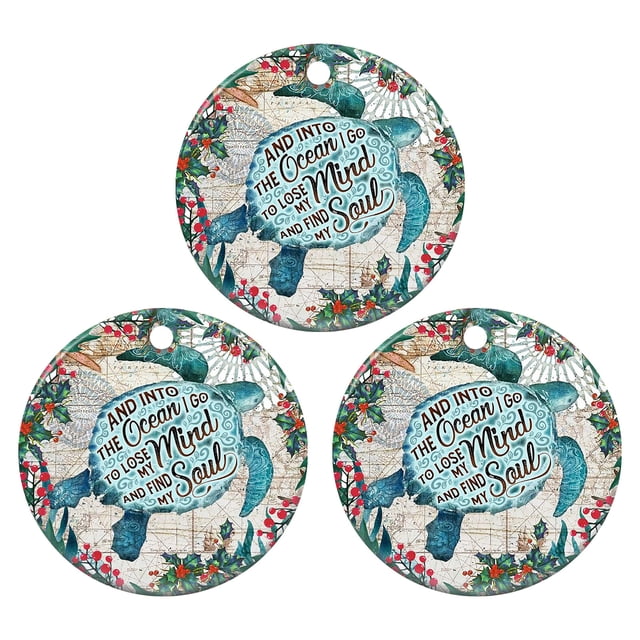 Adornos de Navidad Ganfancp para Decorar En la Puerta de la Corona Del Árbol de Navidad 3X Colgante decorativo