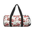 thumbnail image 2 of Gaeub Fire Truck Lightweight Travel Cylinder Bag Gym Tote Bag Sports Training Duffle Bag with Pockets and Straps, 2 of 8