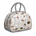 thumbnail image 1 of Cottagecore Sac à Lunch - Design Couronne de Champignons Séchés, Sac Isolé Réutilisable pour Paniers de Pique-Nique, 1 of 4