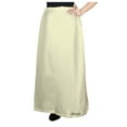 thumbnail image 2 of GAGZI CLothing Women's Satin Petticoat Solid Saree Satin Underskirt Sari(Saree) Satin Silk Petticoat For Women (Beige), 2 of 3
