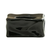 Qiangzon Rectangle Tissue Box Cover Tissue Box Cover Rectangle Square Ceramic Tissue Box Cover and Napkin Holder - Decorative Countertop Organizer for Nightstand, Dresser, Coffee Table and Bathroom