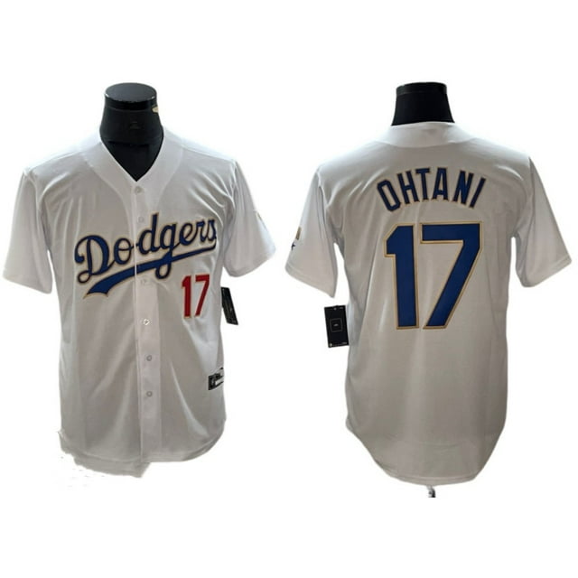 Dodgers MLB Baseball Jersey Dodgers No. 17 Ohtani Embroidered Jersey Baseball