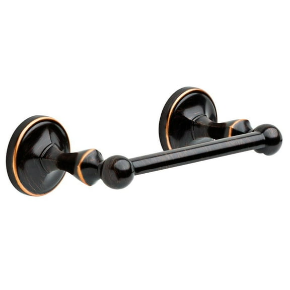 Delta Portman Pivoting Toilet Paper Holder in Venetian Bronze with Copper Reveal