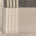 thumbnail image 3 of Well Woven Custom Size Runner - Choose Your Length - Whelon Grey Striped Border Pattern 27 Inches Wide x 18 Feet Long Runner (27" x 18' Runner) Rug, 3 of 5