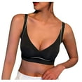 thumbnail image 3 of zuwimk Bras for Women,Women's Blissful Benefits Side Smoothing Wirefree Bra Z02-Black,XXL, 3 of 5