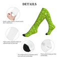 thumbnail image 5 of Sikiie Lime green glitter 1 Pairs Compression Socks for Men and Women 15-20 mmHg Running Support Socks, 5 of 7