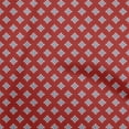 thumbnail image 1 of oneOone Viscose Jersey Red Fabric Asian Block Geometrical Shape Craft Projects Decor Fabric Printed By The Yard 60 Inch Wide, 1 of 4