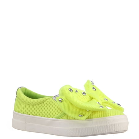 

KIDPIK Girls Mesh Studded Low Top Slip On Sneaker Size: 9 Toddler - 6 Youth