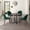 Green, variant on Anchorhome 5-Piece Modern Round Wooden Dining Table Set with 4 Velvet Chairs, 35" Space-Saving Kitchen Furniture for Small Apartments & Coffee Table Set (Gray Top, Gray)