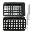 thumbnail image 2 of Leather Stamping Tool Set, Leather Punching Tools Leather Stamper Set, Zinc Alloy Durable Punch Leather Stamper Stamper Punching Craft Printing For DIY Leather, 2 of 8
