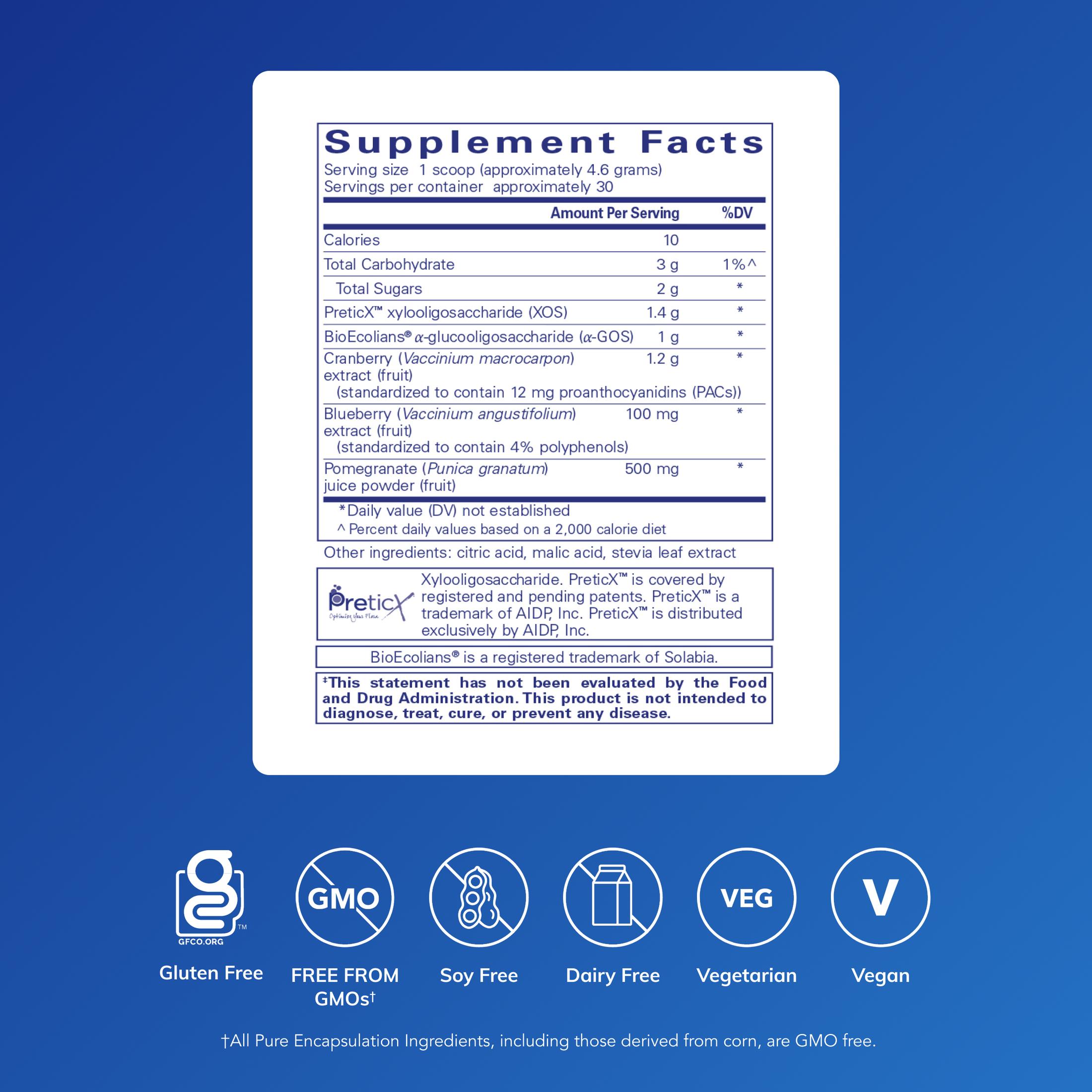 Pure Encapsulations Poly-Prebiotic Powder | Targets Akkermansia Muciniphila to Support GI Barrier Function* | 4.9 Ounces