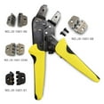thumbnail image 3 of Graflsoa Adjustable Ratcheting Crimping Tool Kit with Interchangeable Dies for Various Terminals, Black & Yellow, Carbon Steel Construction, 3 of 7