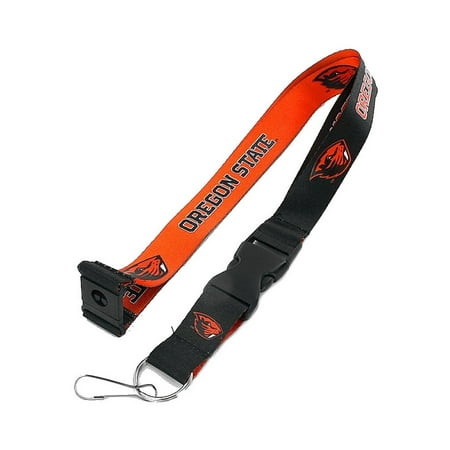 - Oregon State Beavers NCAA Reversible Lanyard Keychain Badge Holder